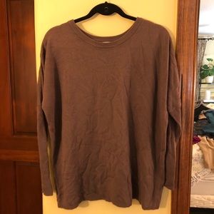 14th and union long brown sweater